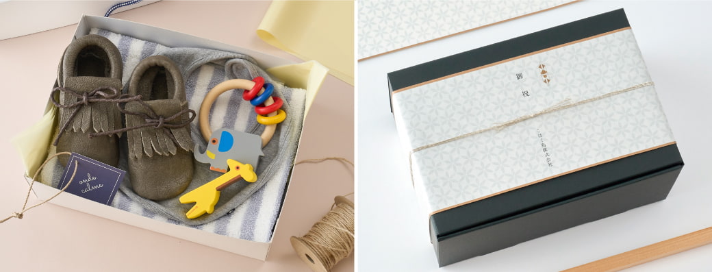 羽車が提案するギフトパッケージ・ラッピング用品の特徴