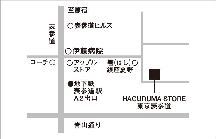 HAGURUMA STORE 東京表参道