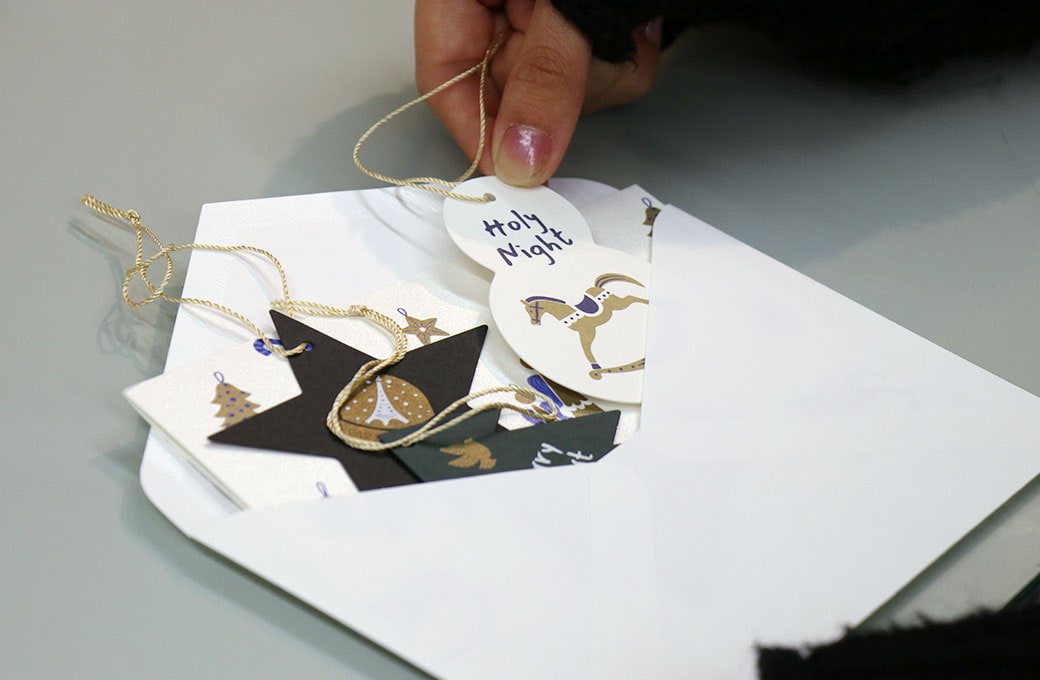 内容物を入れて確認