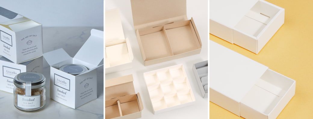 羽車が提案するパッケージ・箱・フォルダーの特徴