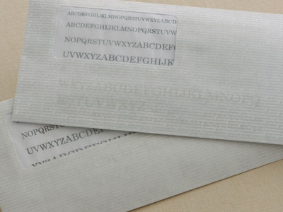 第5回 オリジナルデザインの地紋付き窓封筒