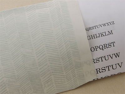 第5回 オリジナルデザインの地紋付き窓封筒