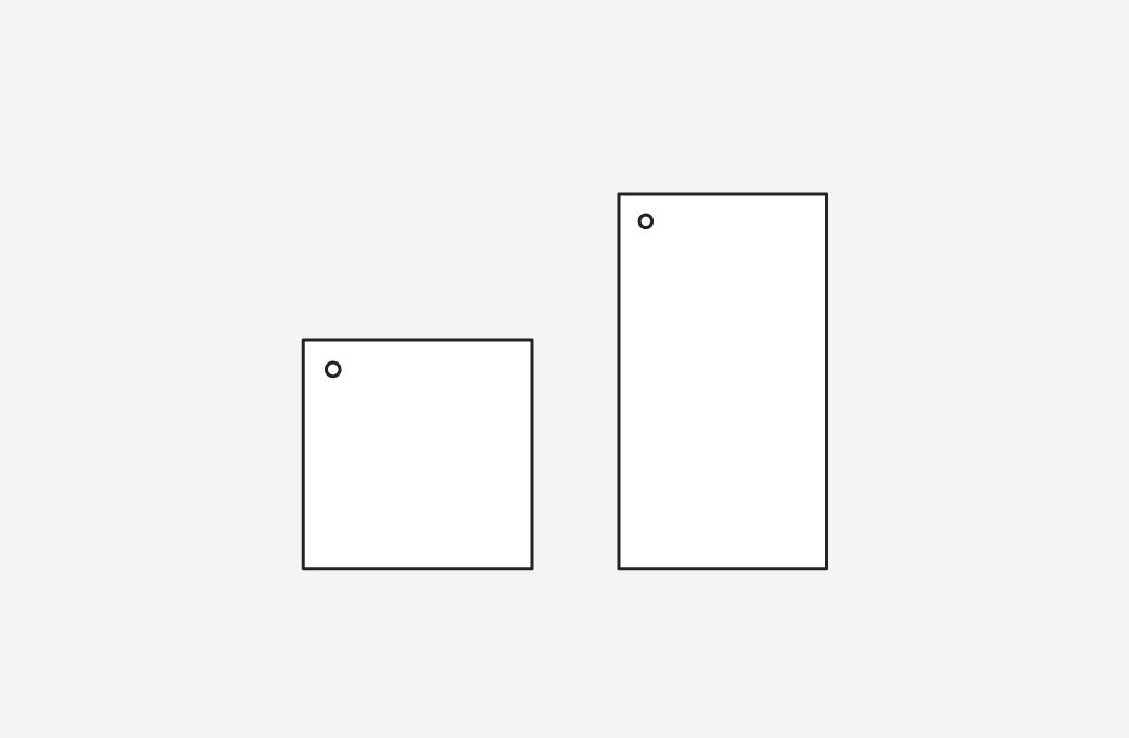 タグ 四角形(紐穴サイド)