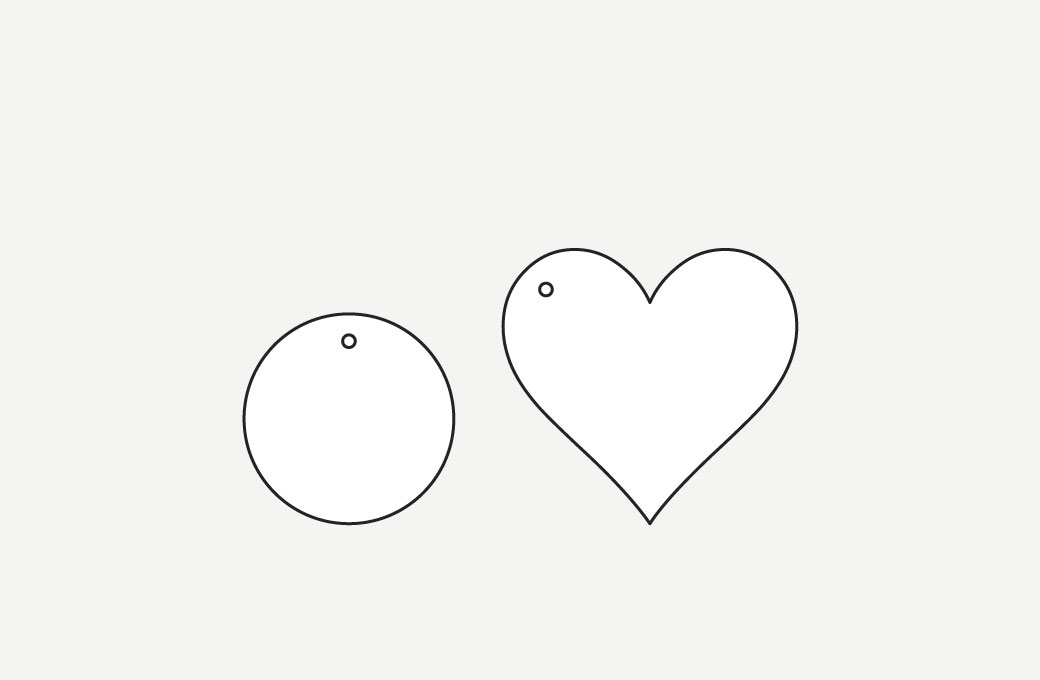 タグ 変形(ダイカット型)