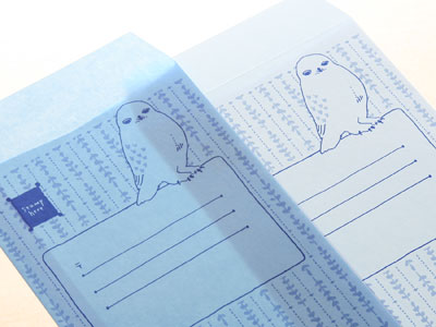 第8回　明るい色合いのロウ引き封筒に空押し