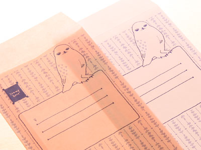 第8回　明るい色合いのロウ引き封筒に空押し
