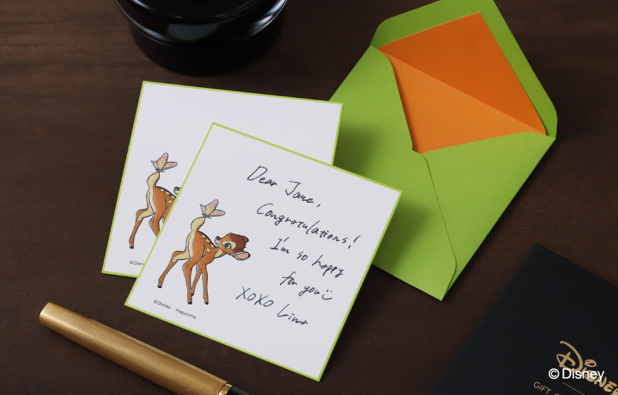 洗練されたミニメッセージカードセット