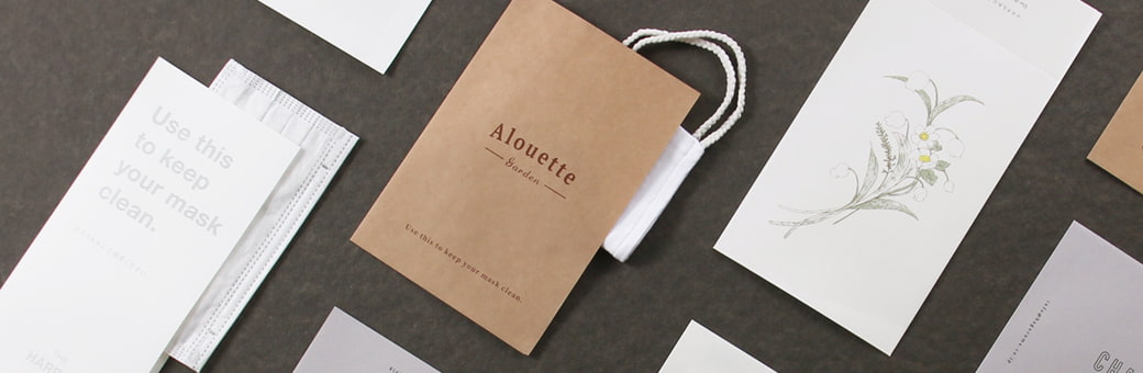 レストランや美容サロンの紙製マスクケース