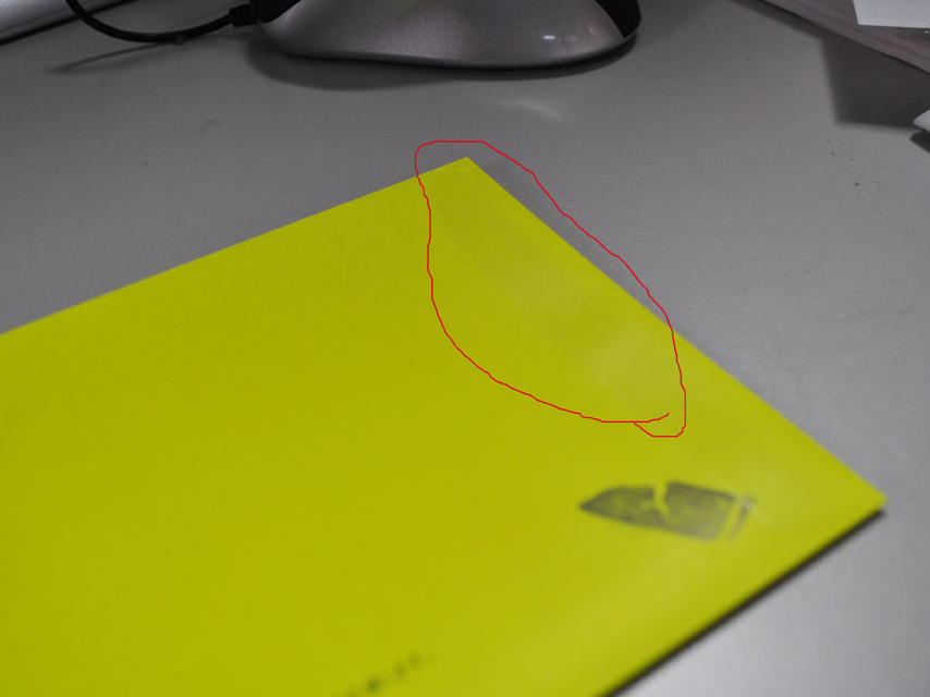 第3回　フラッシュカラーの封筒