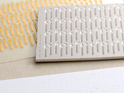 第10回　ブラインドエンボス加工のカード