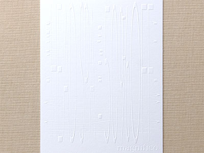 第10回　ブラインドエンボス加工のカード