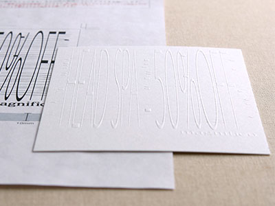 第10回　ブラインドエンボス加工のカード