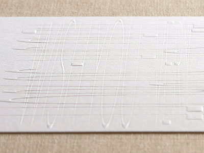 第10回　ブラインドエンボス加工のカード