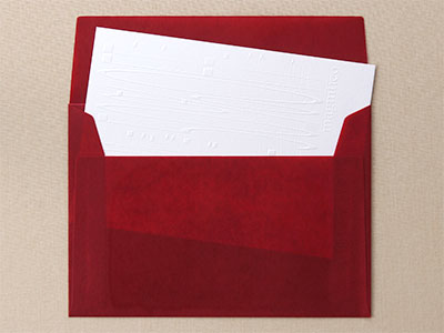 第10回　ブラインドエンボス加工のカード