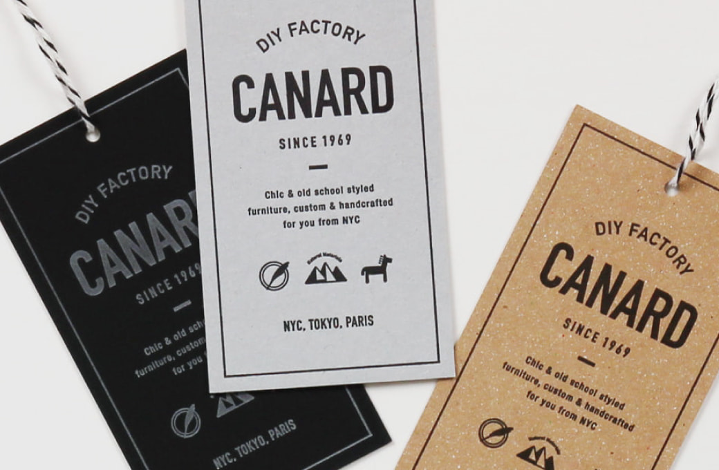 雑貨品につけるタグ