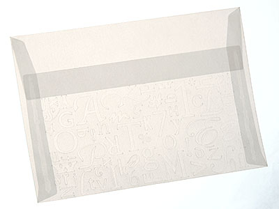 第9回　トレーシングペーパーに空押し