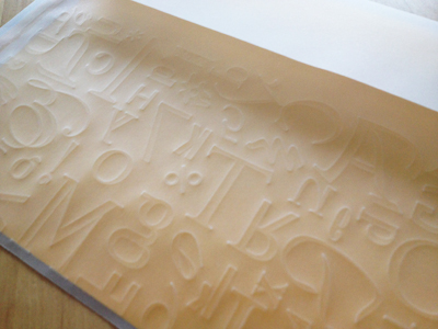 第9回　トレーシングペーパーに空押し