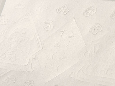 第9回　トレーシングペーパーに空押し