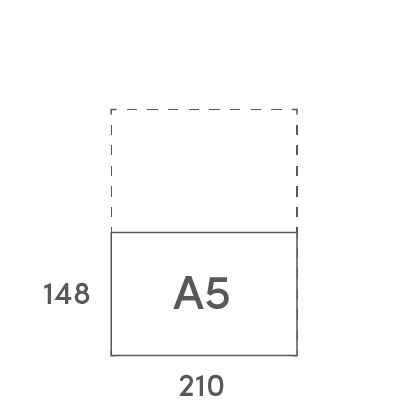 A4二つ折・A5そのまま