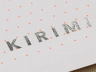 第13回　2段腐食版を使った箔押し加工