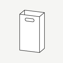 角底箱ロック式 持ち手付(フタなし)