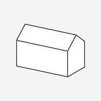 ロック式箱(イエ形)