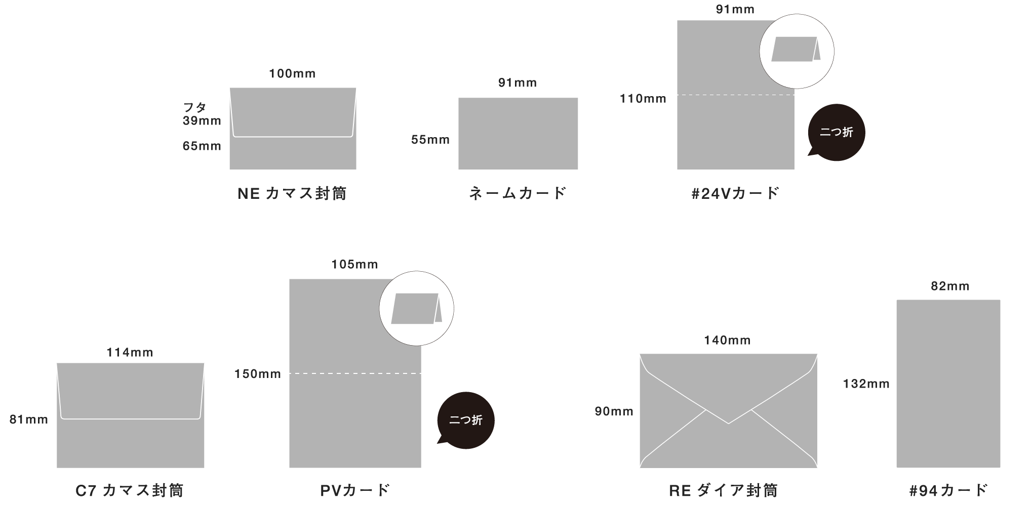 ミニ封筒 ショップツール メッセージカードなどに 羽車公式サイト 紙 印刷 デザイン