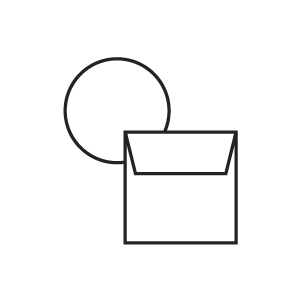 SE16カマス封筒＋ダイカットカード