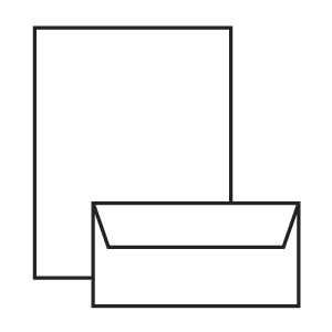 長3カマス封筒＋A4シート